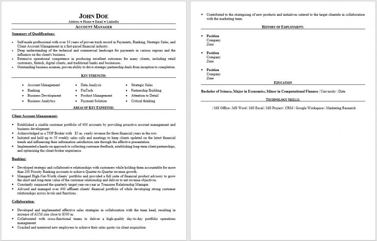 functional resume purpose